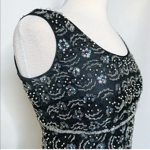 VINTAGE Regalia Silk Sequin Beaded Dress - Picture 7 of 7
